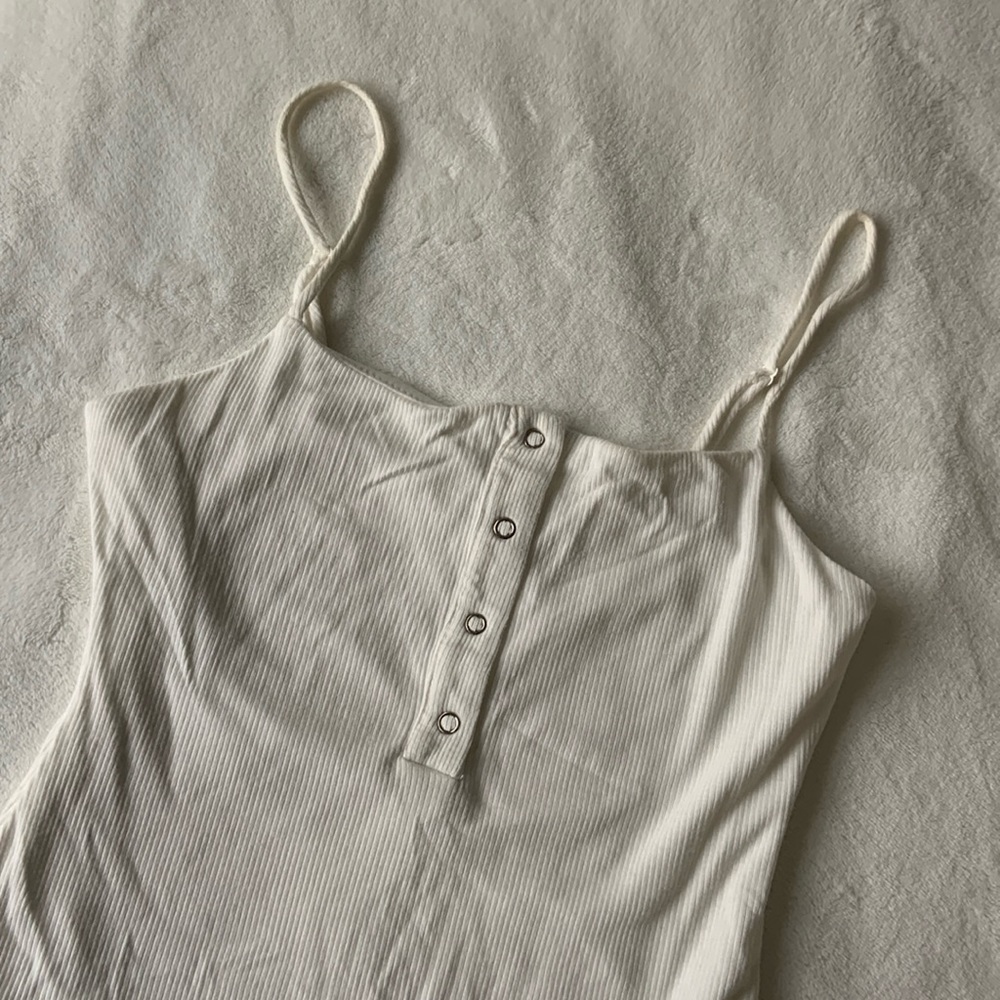 Womens Emory Park White Bodysuit - size Small